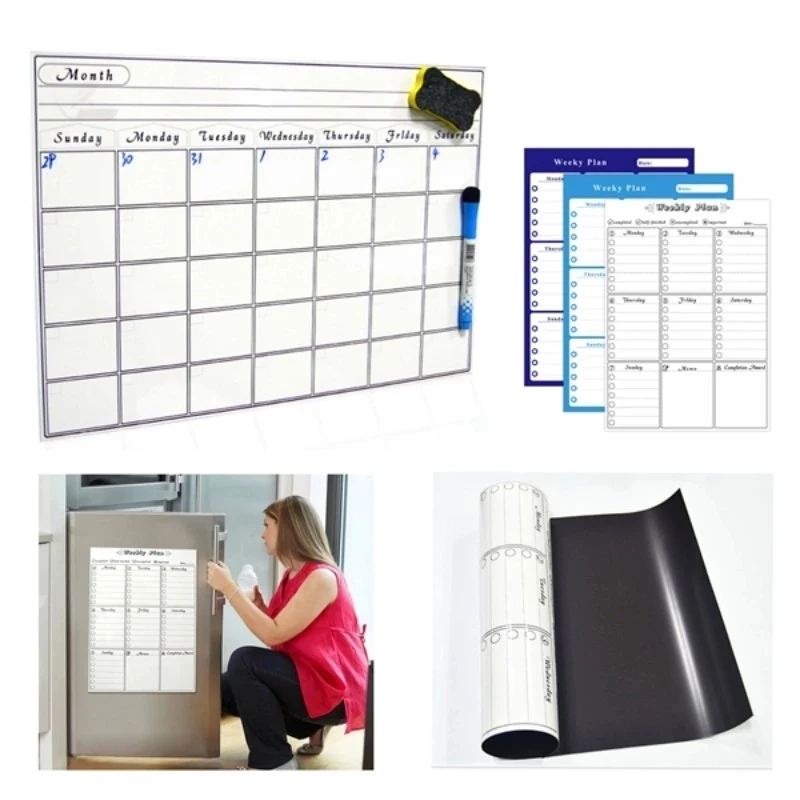 Magnetic Weekly Schedule Dry Erase Calendar 1