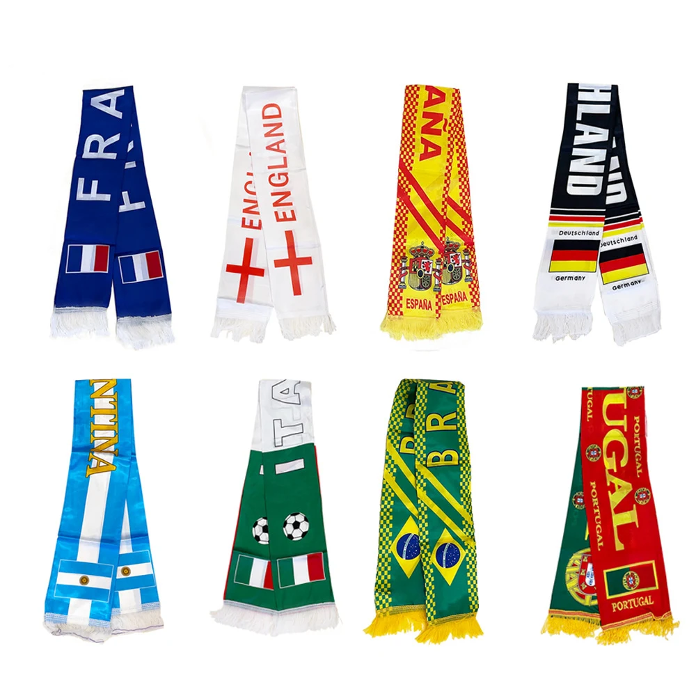 Qatar World Cup Football Fan National Flag Scarf 1