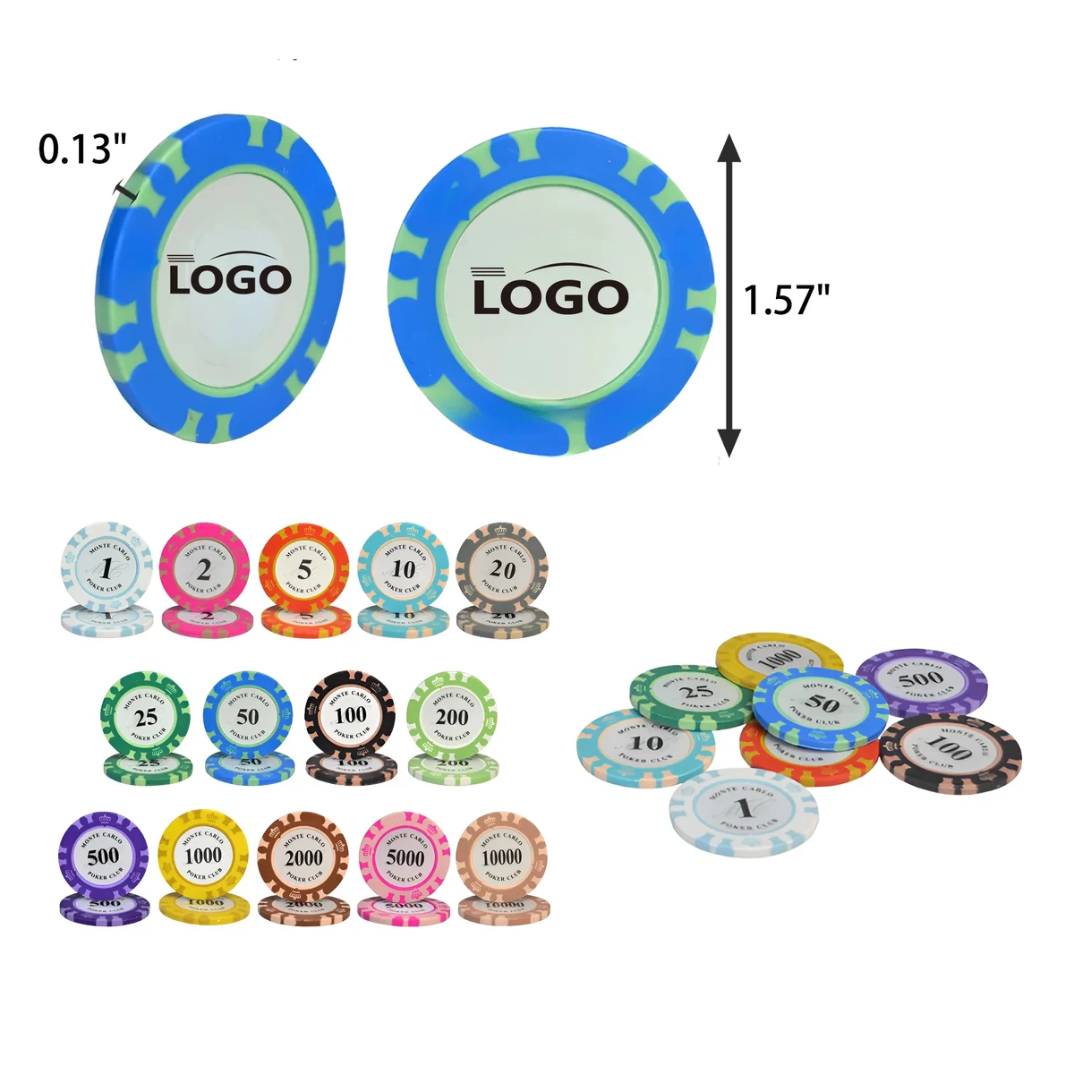 14 colors Clay Poker Chip 1