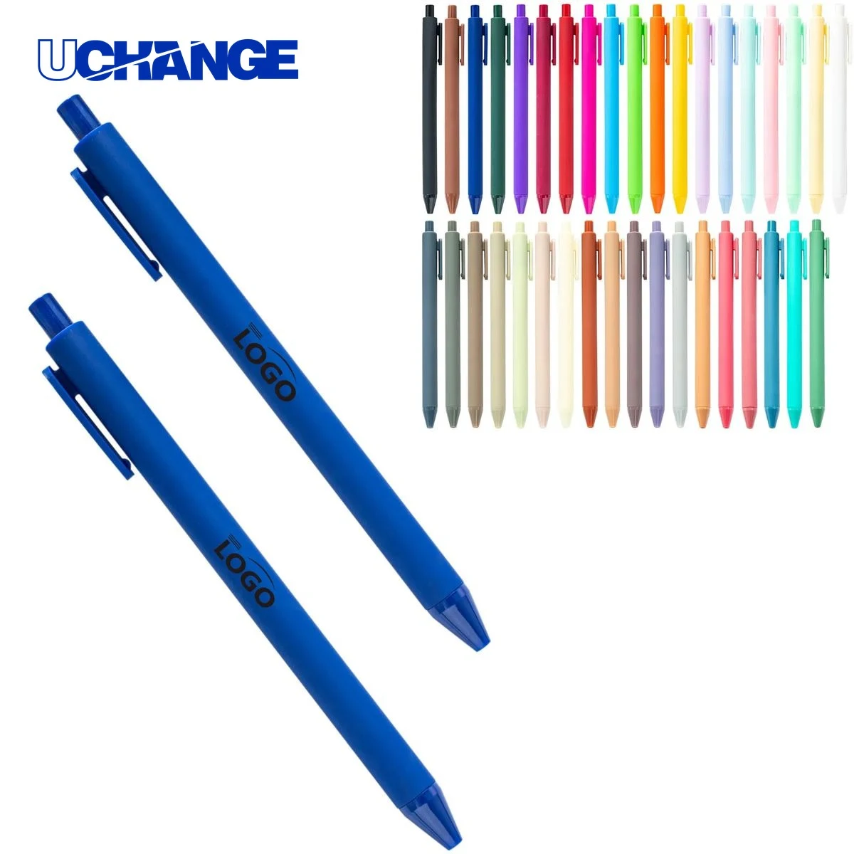 Macaron Colored Glue Spray Ballpoint Pen for Style, custom pen with logo imprint 1