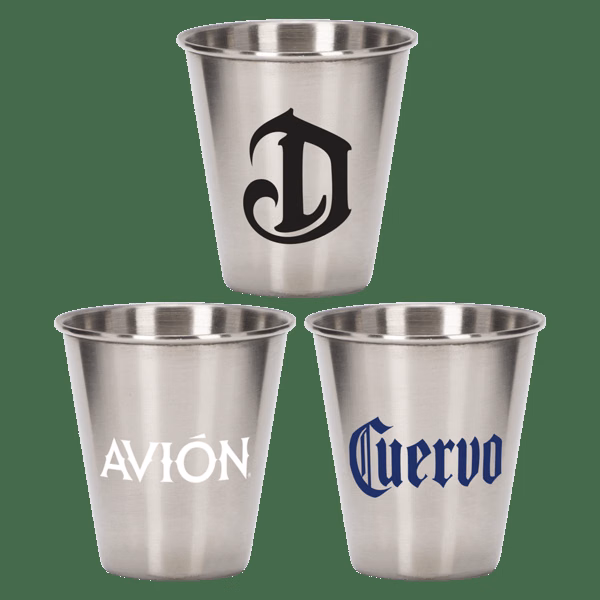 Pound One 2.5 oz Metal Shot Glass