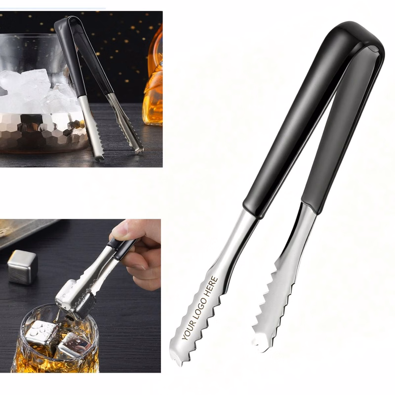 Promotional Laser Logo Ice Serving Tongs