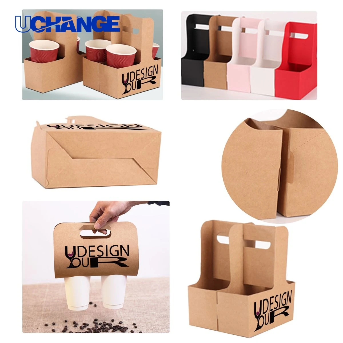 Paper Cup Holder for Hot and Cold Drinks 1