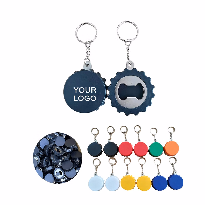 Plastic Bottle Opener Key Ring
