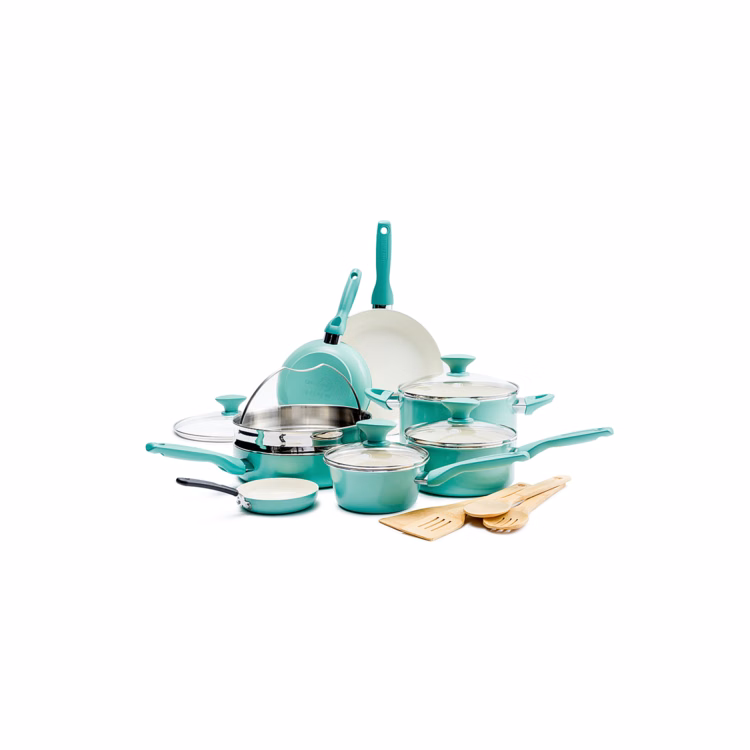 GreenPan Rio Ceramic Non-Stick 16-Piece Cookware Set