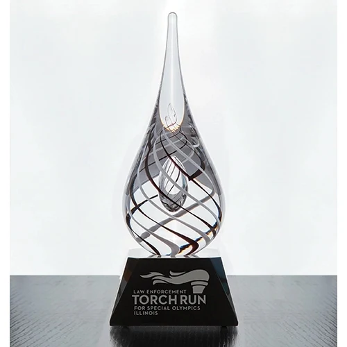 Teardrop Award - White/Black 1