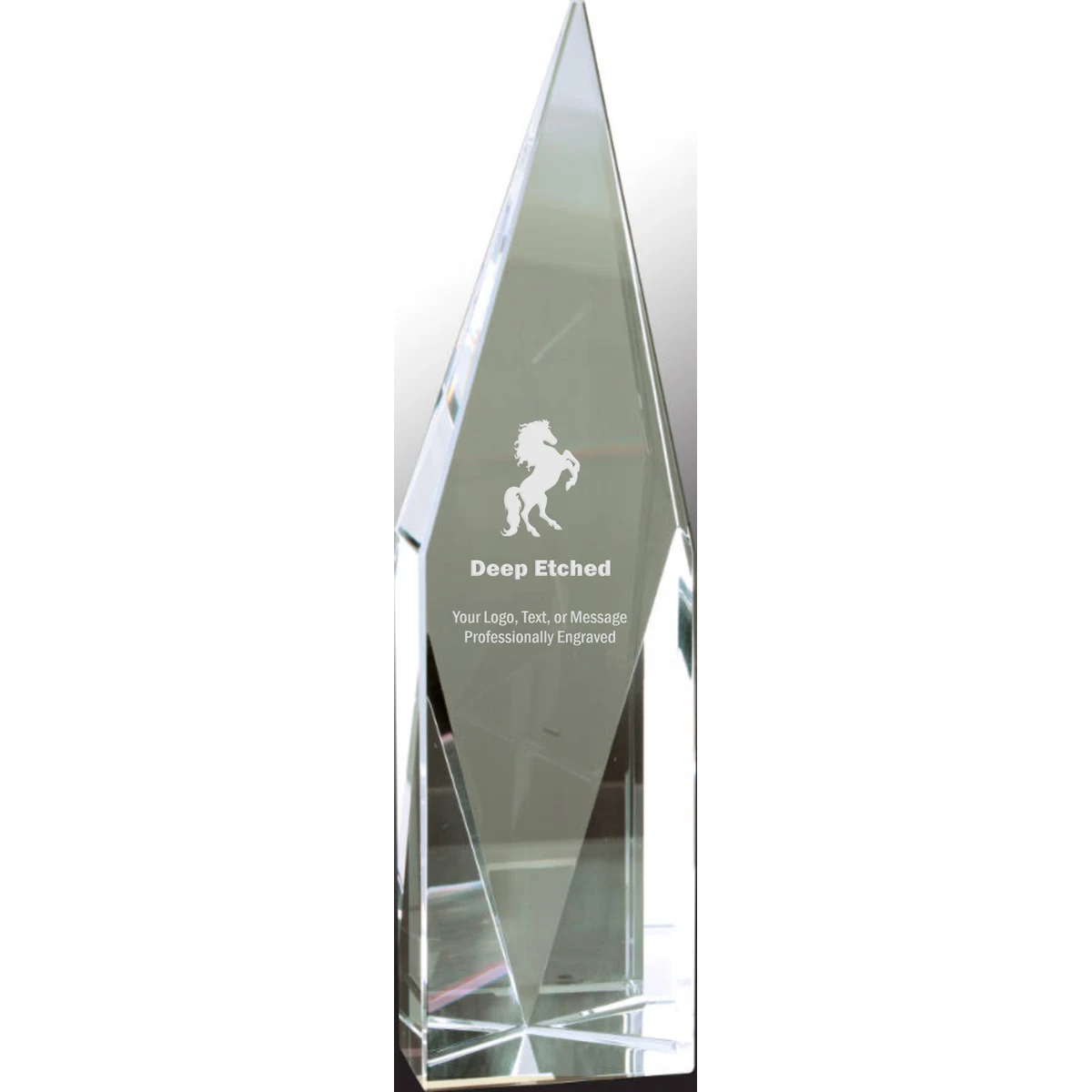 9 3/4" Crystal Diamond Tower Award 1