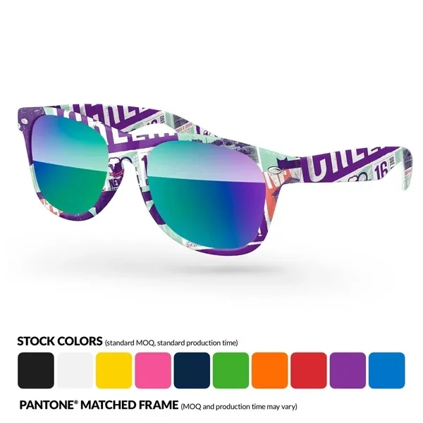Custom Full-Color Polycarbonate Sunglasses With UV400 — Outdoor Event Promotional Giveaway 1