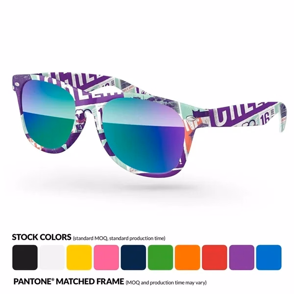 Custom Full-Color Polycarbonate Sunglasses With UV400 — Outdoor Event Promotional Giveaway