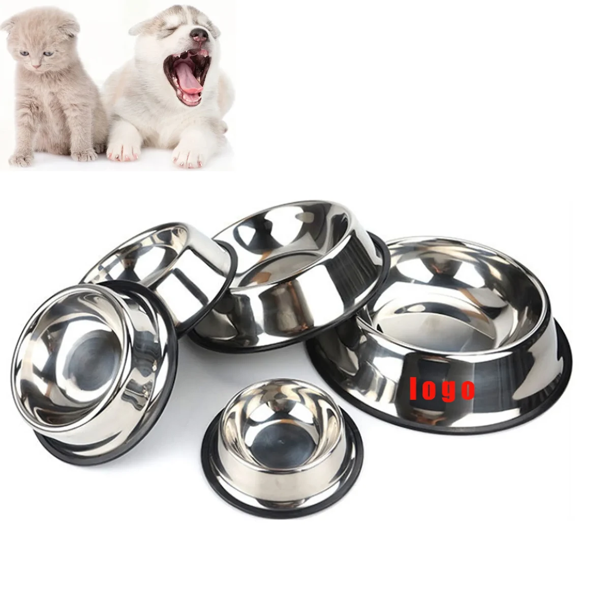 14 OZ Drink Food Stainless Steel Dog Bowl 1