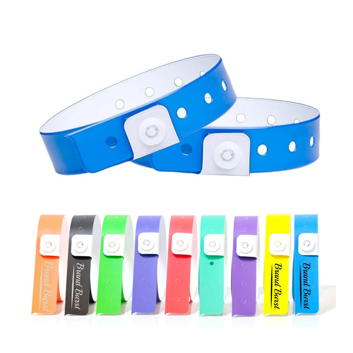 Disposable Neon Plastic Wristband 100 Pack 1