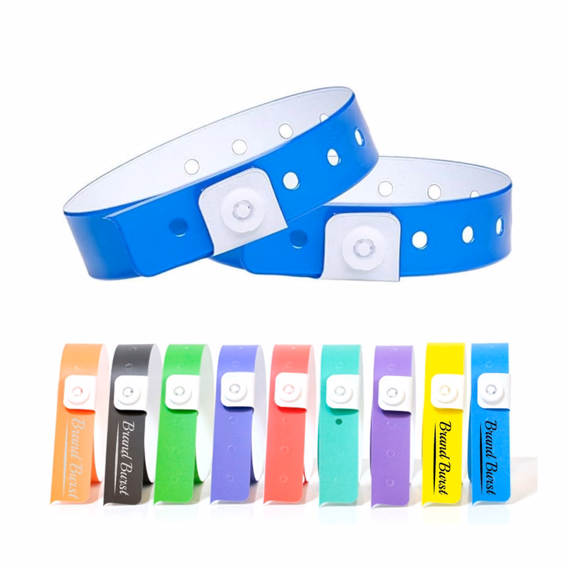 Disposable Neon Plastic Wristband 100 Pack
