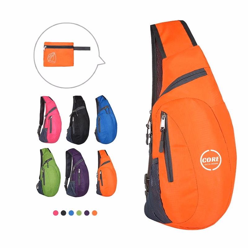 Men Women Foldable Sling Bags Shoulder Chest Backpack