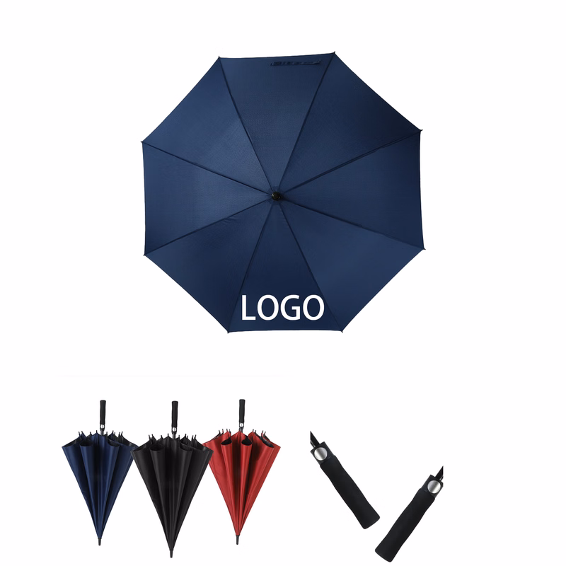 Straight-Shaft Logo Gift Auto Umbrella