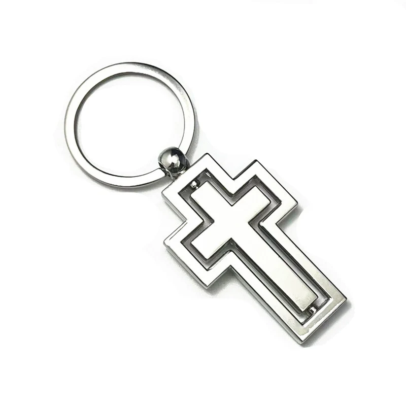 Cross Metal Keychain 1