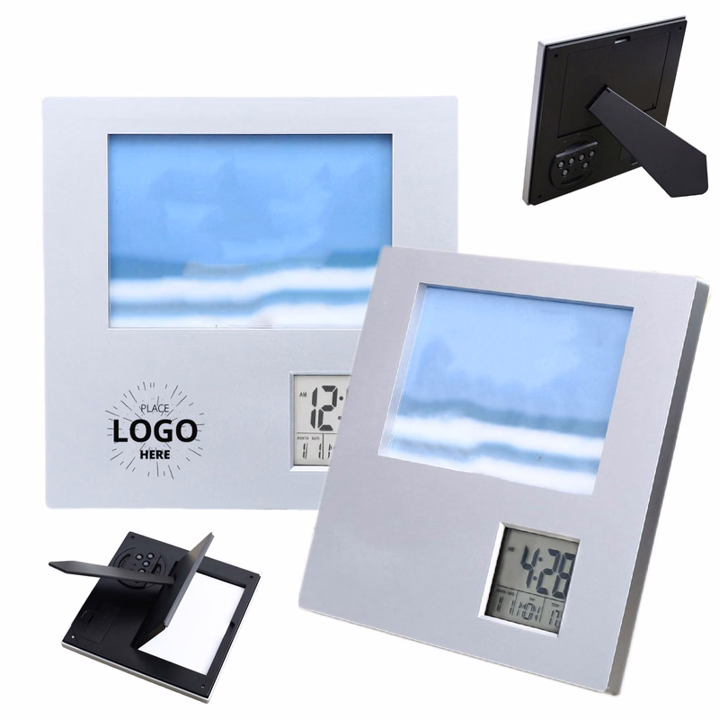 Digital Desk Clock with Photo Frame