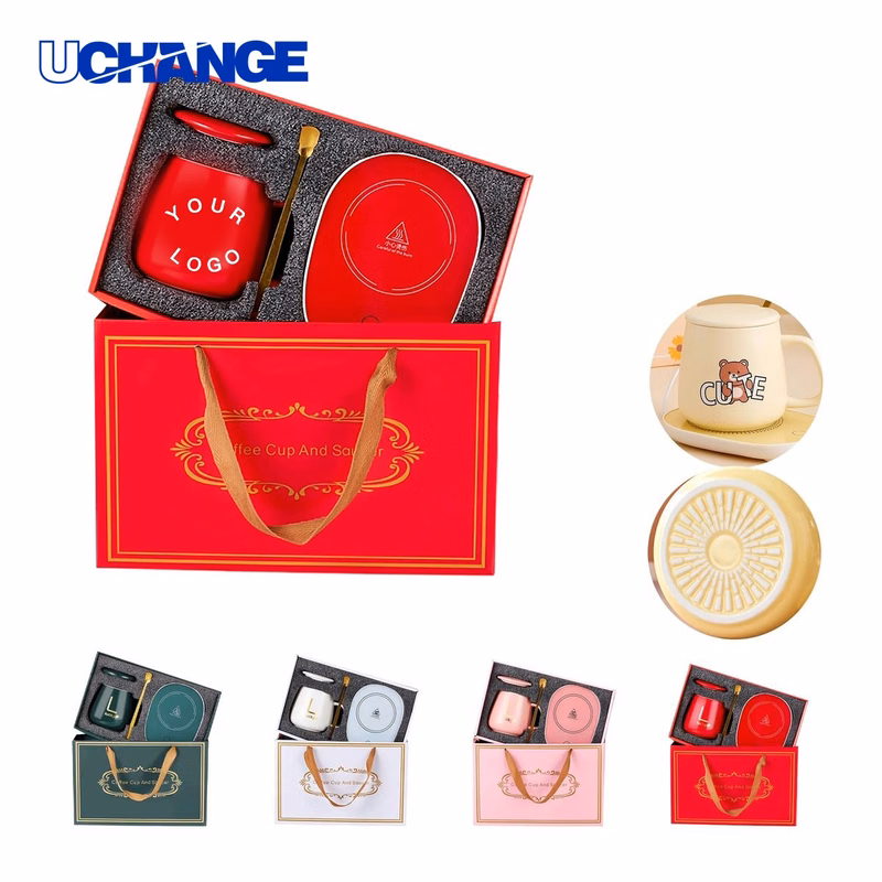 Temperature Controlled Ceramic Coffee Cup Gift Set Kit
