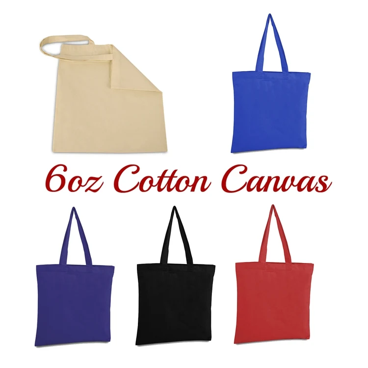 6oz Cotton Canvas Tote Bag 1