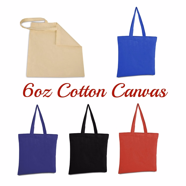 6oz Cotton Canvas Tote Bag