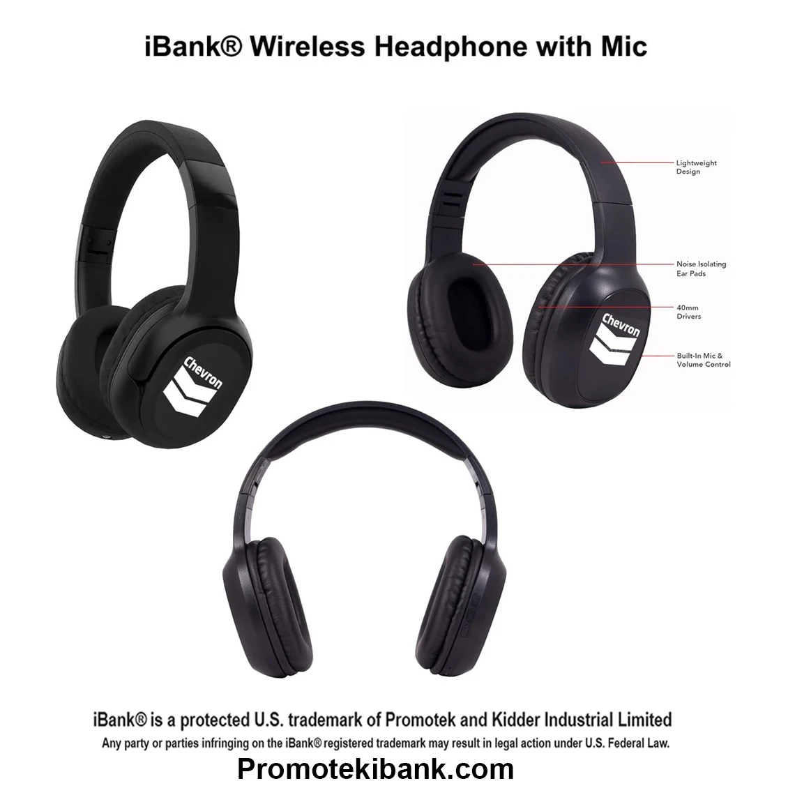iBank ® Wireless Headphone with Mic 1