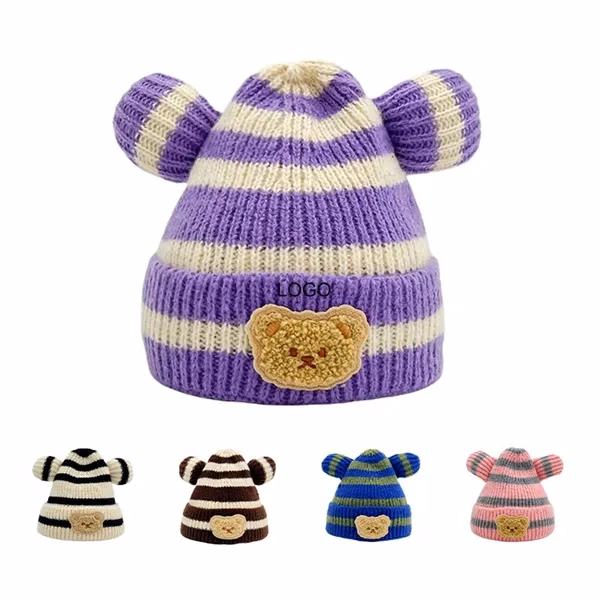 Adorable Bear Ear Beanie Cap