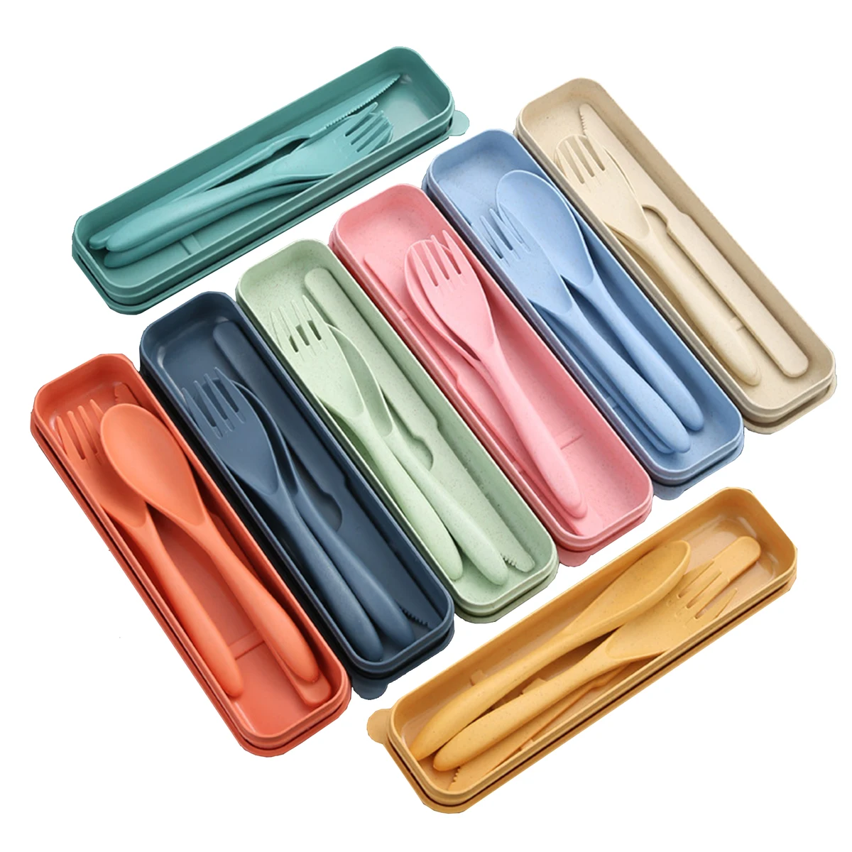 Eco-Friendly Wheat Straw Cutlery Set (3-Piece) 1