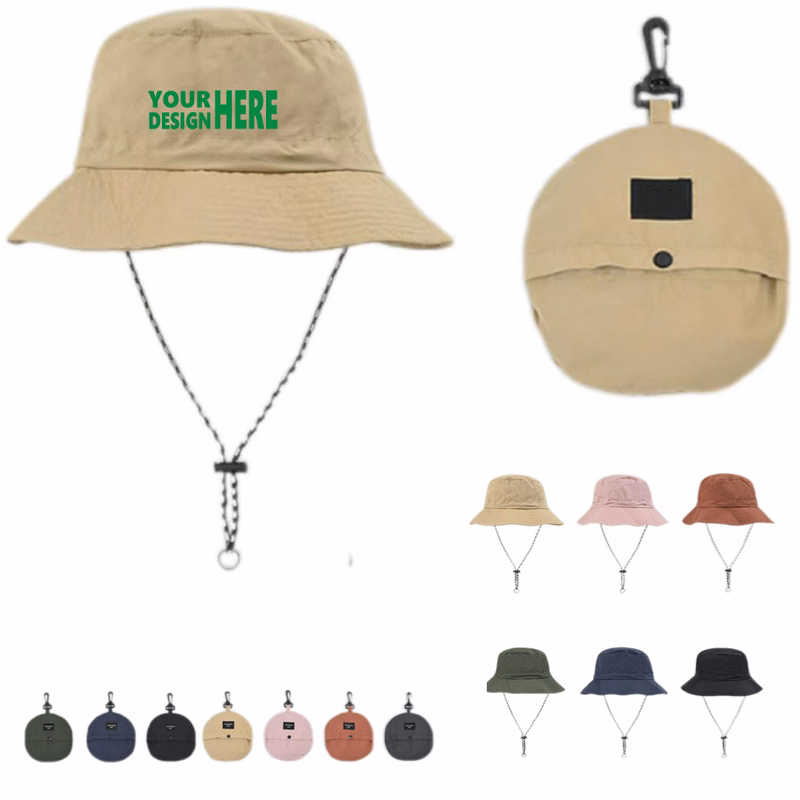 Stowable-Drawstring Fisherman Hat