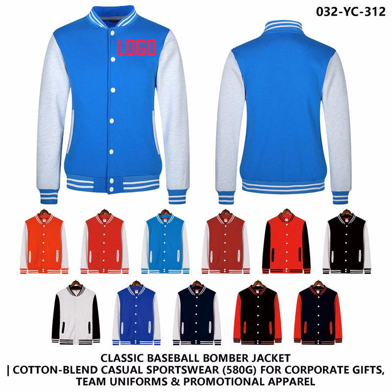 Custom Logo Baseball Jacket - Perfect for Teams and Events