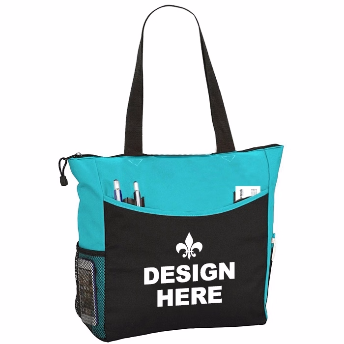 Zippered Brief 600D Polyester Tote Bag