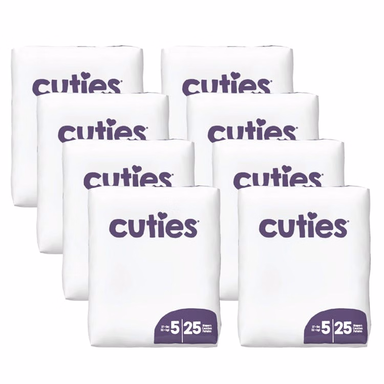 Cuties Diapers - Size 5 27+ lbs. 200 Diapers