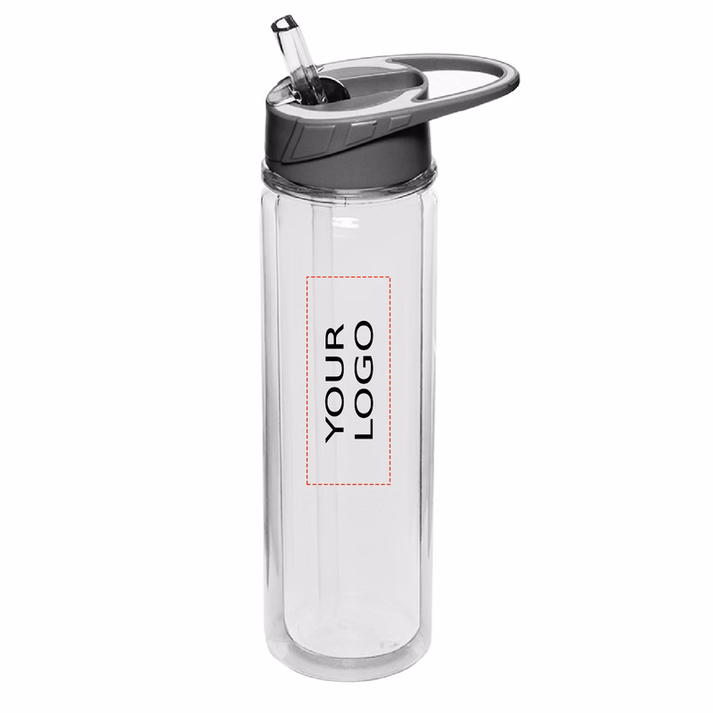 Double Wall Sports Bottle with Straw, 19 oz.