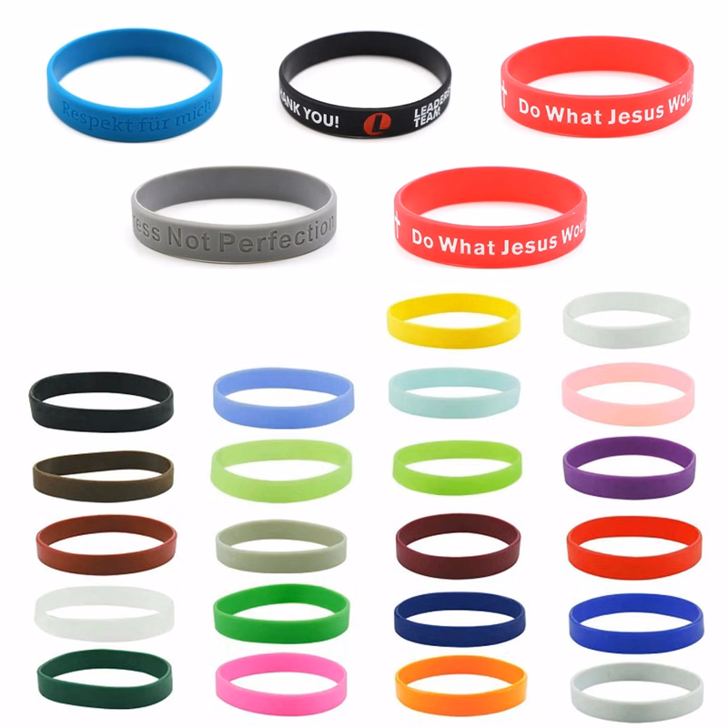 Custom Debossed Wristbands Bracelet MOQ100