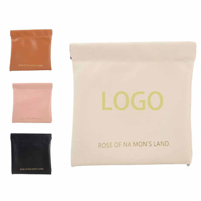 Storage Bag for Earphones and Change with Automatic Closure