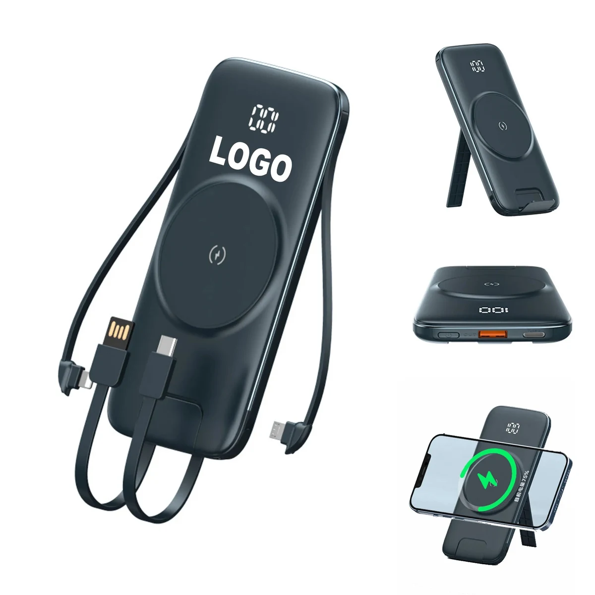 10000MAH Magnetic Power Bank With Holder 1