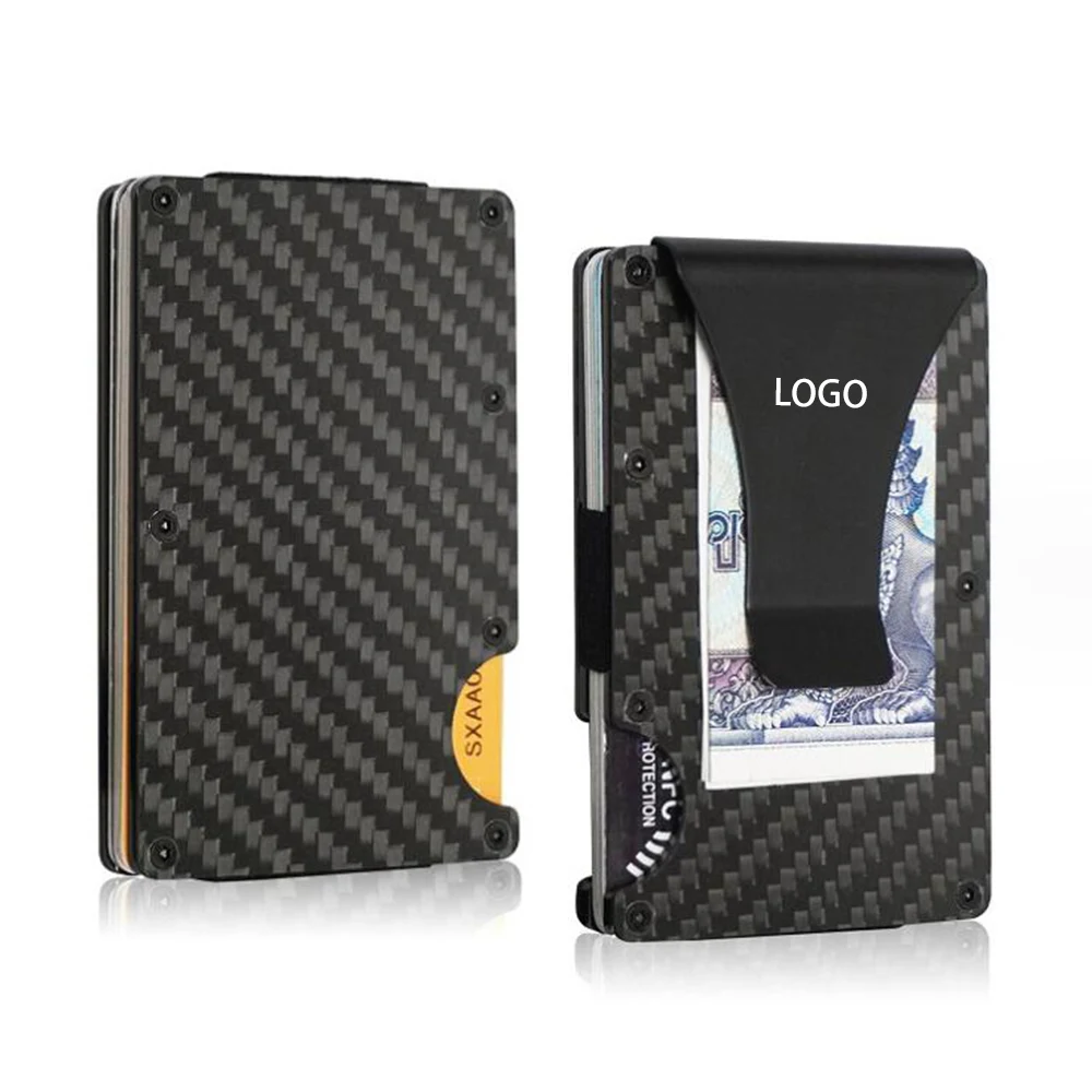Carbon Fiber Credit Card holder with Money Clip 1