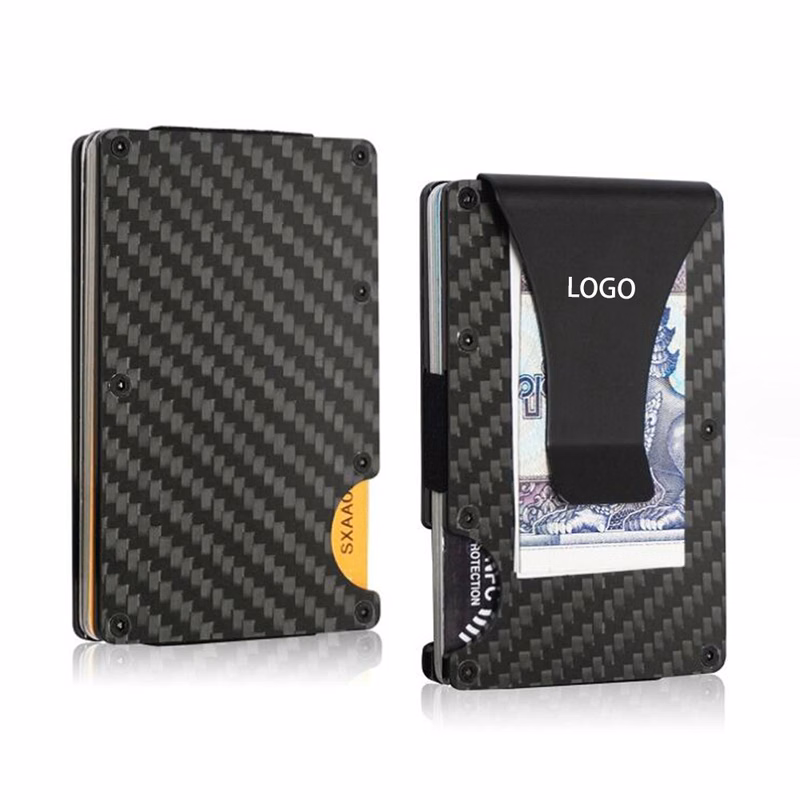 Carbon Fiber Credit Card holder with Money Clip