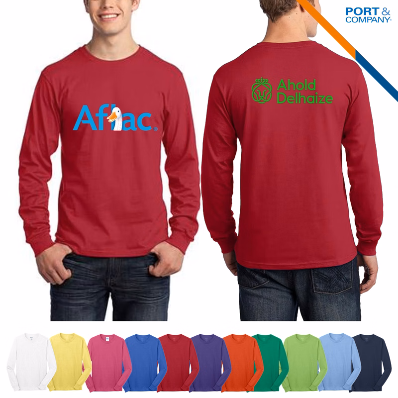 Port & Company® 5.4 oz Cotton Long Sleeve T-Shirts