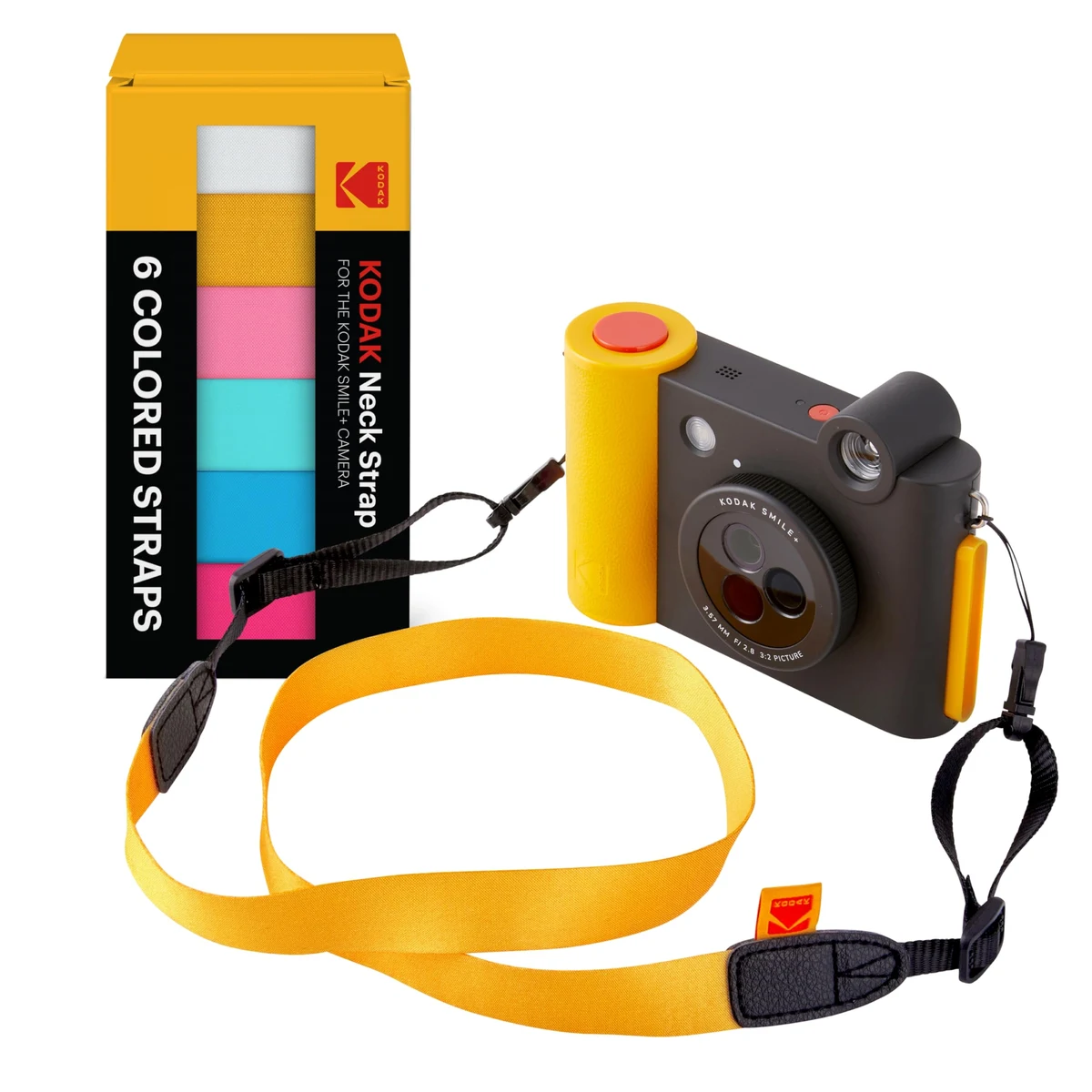 KODAK Deluxe Neck Strap Color Kit, Comfortable & Detachable Camera Straps, Compatible Smile + Ins... 1