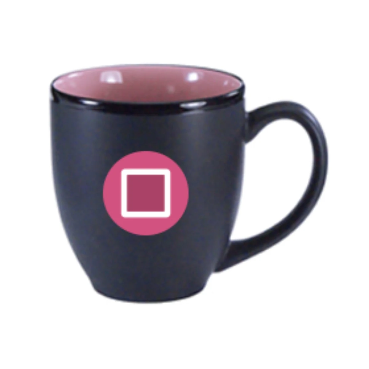 15 Oz Matte Black Out Pink Gloss In Hilo Bistro Coffee Mug 1