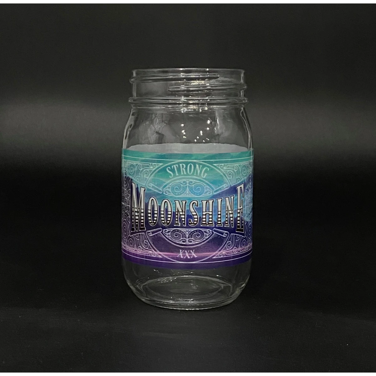 16 oz. Glass Mason Jar - Digital Full Color Printed 1