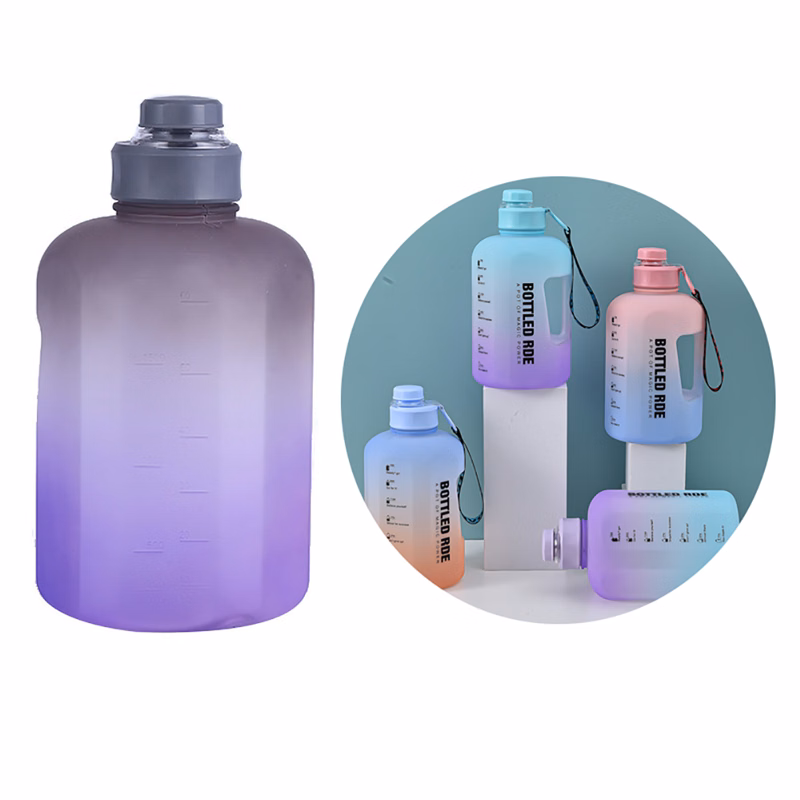 2.2L Large Frosted Sports Water Bottle