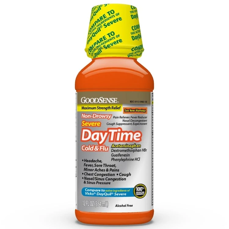 Non-Drowsy Cold & Flu Medicine - 12 oz Severe 1
