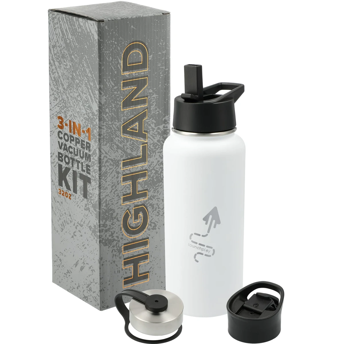 Highland 3-in-1 Copper Vacuum Bottle Kit 32oz 1