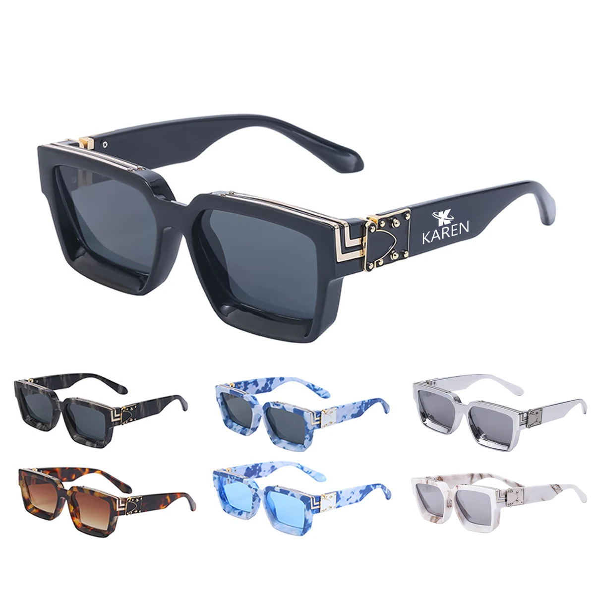 Square UV400 Protection Sunglasses 1