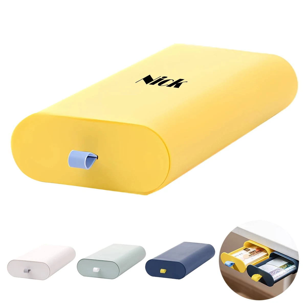 Plastic Organizer Invisible Drawer Sticky Dorm Office 1