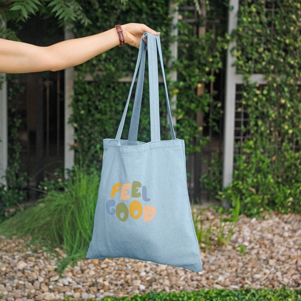 Main Squeeze - Denim, custom tote bag with logo imprint 1