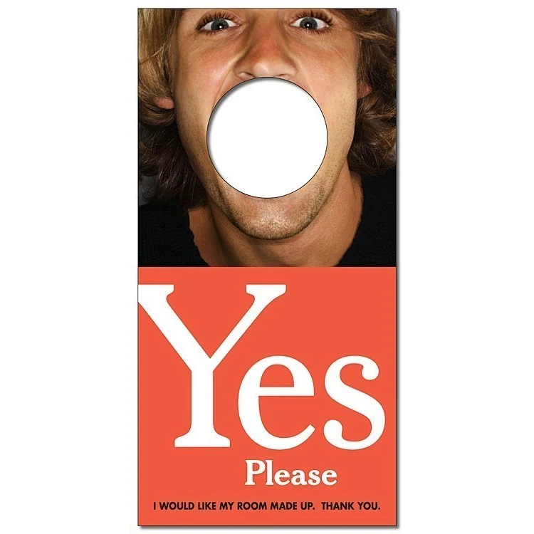 Plastic Door Hanger - 4x8- 14 pt. 1