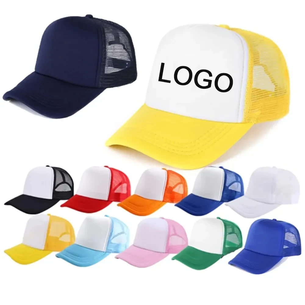 Mesh Foam Baseball Cap Polyester Trucker Hat 1