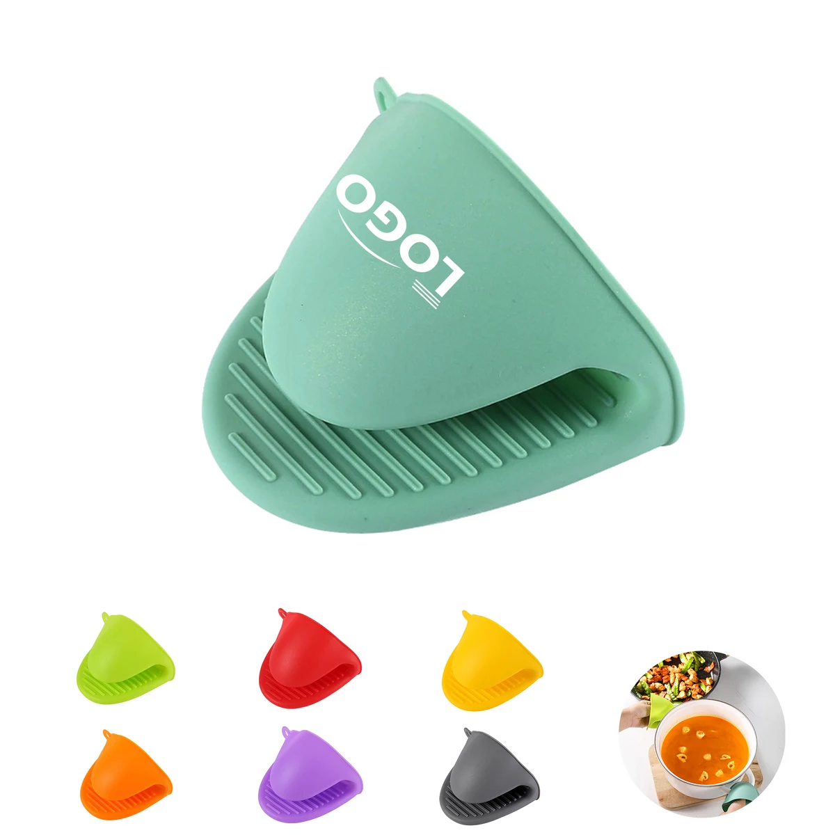 Silicone Oven Mitt Clip for Heat Protection 1