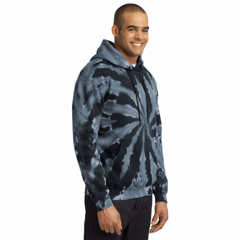 Port & Company Tie-Dye Pullover Hooded Sweatshirt.